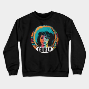 Curly Girl Crewneck Sweatshirt